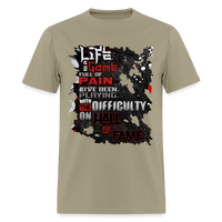 LIFE IS A GAME Men's T-Shirt | GILDAN 5000 - khaki