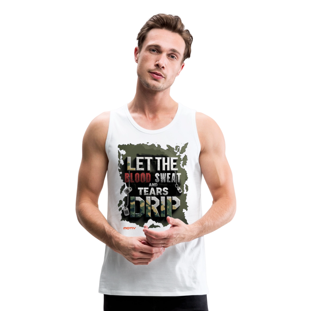 BLODD SWEAT & TEARS Men’s Premium Tank - white