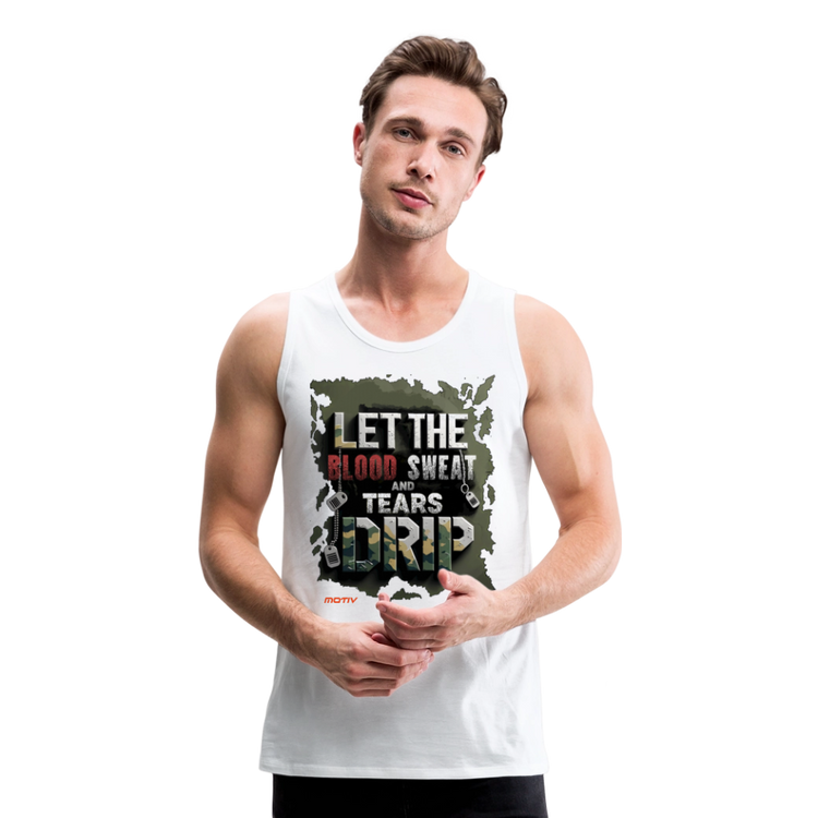 BLODD SWEAT & TEARS Men’s Premium Tank - white
