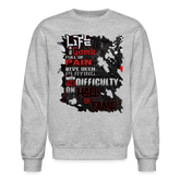 LIFE IS A GAME Crewneck Sweatshirt - heather gray