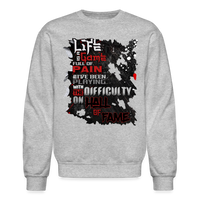LIFE IS A GAME Crewneck Sweatshirt - heather gray