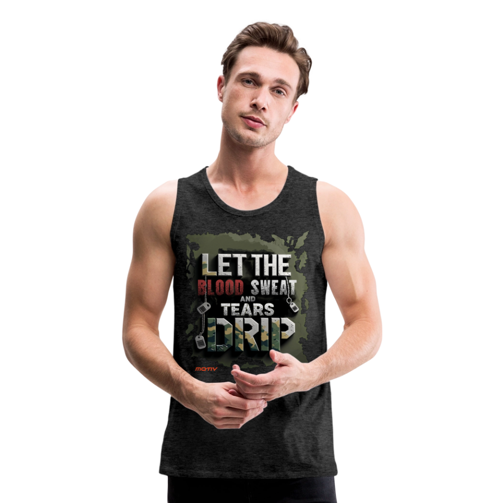 BLODD SWEAT & TEARS Men’s Premium Tank - charcoal grey