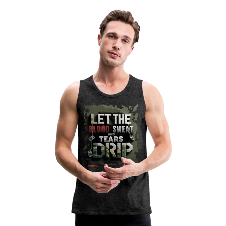 BLODD SWEAT & TEARS Men’s Premium Tank - charcoal grey