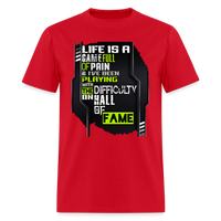 LIFE IS A GAME Men's T-Shirt | GILDAN 5000 - red