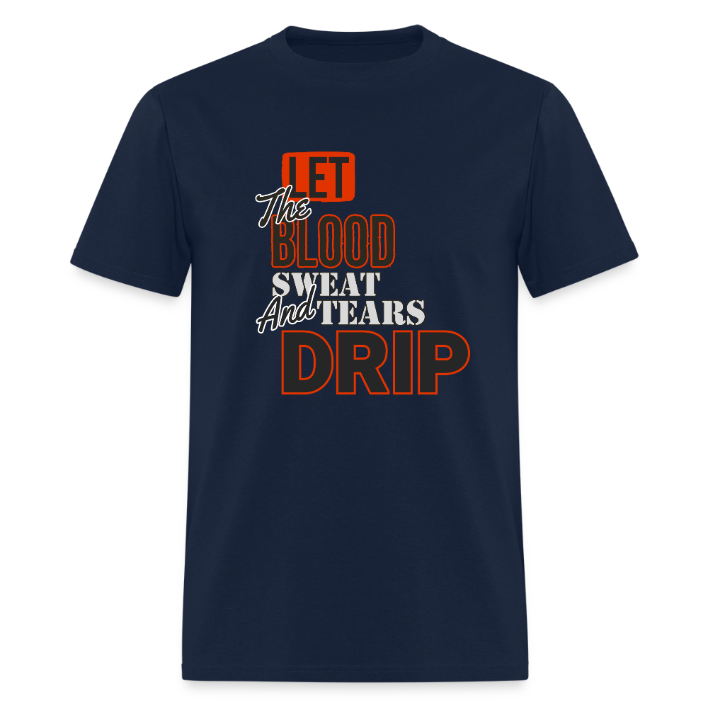 Blood, Sweat & Tears Half Sleeve Premium Tee - navy