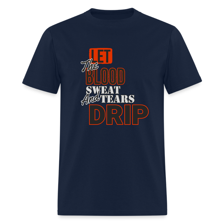 Blood, Sweat & Tears Half Sleeve Premium Tee - navy