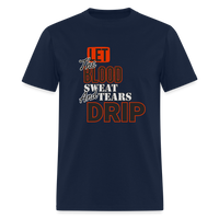 Blood, Sweat & Tears Half Sleeve Premium Tee - navy