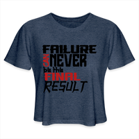 FINAL RESULT Women's Cropped T-Shirt - heather navy