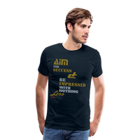 Aim For Success Men's Premium T-Shirt - deep navy