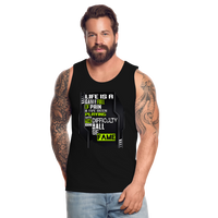 LIFE IS A GAME Men’s Premium Tank - black