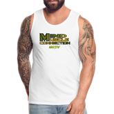 Mind Muscle Connection Men’s Premium Tank - white
