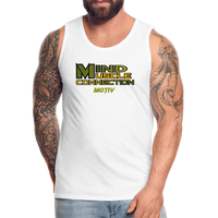 Mind Muscle Connection Men’s Premium Tank - white
