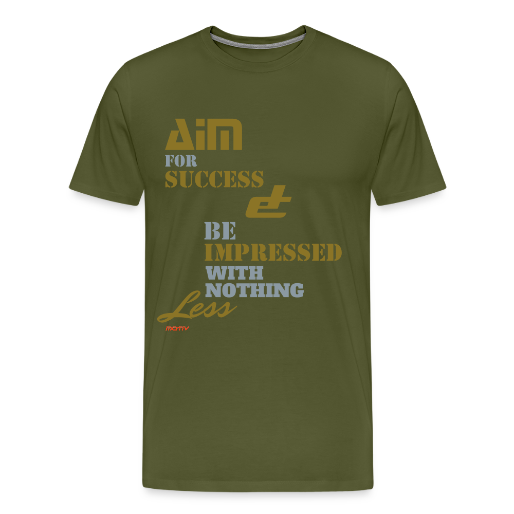 Aim For Success Men's Premium T-Shirt - olive green