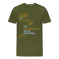 Aim For Success Men's Premium T-Shirt - olive green