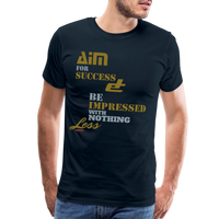 Aim For Success Men's Premium T-Shirt - deep navy