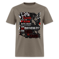LIFE IS A GAME Men's T-Shirt | GILDAN 5000 - safari