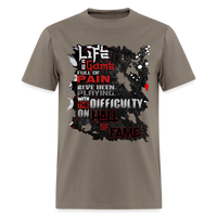 LIFE IS A GAME Men's T-Shirt | GILDAN 5000 - safari
