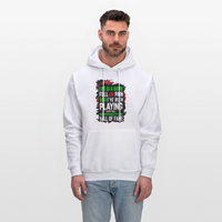 LIFE IS A GAME men's premium quality hoodie - white