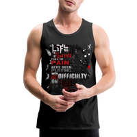 LIFE IS A GAME Men’s Premium Tank - black