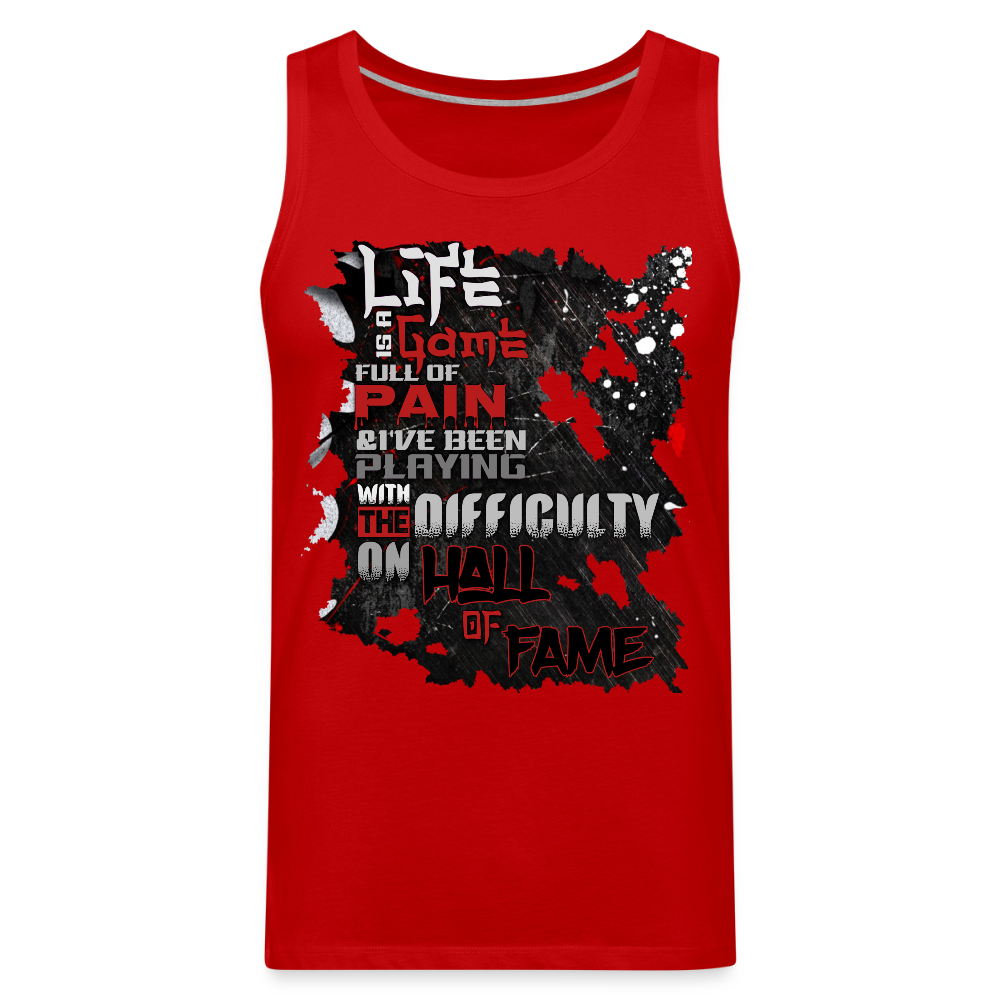 LIFE IS A GAME Men’s Premium Tank - red