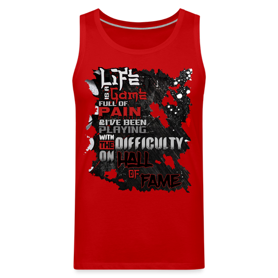 LIFE IS A GAME Men’s Premium Tank - red
