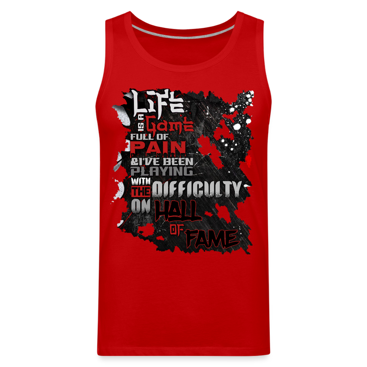 LIFE IS A GAME Men’s Premium Tank - red