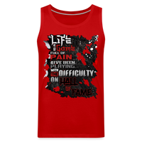LIFE IS A GAME Men’s Premium Tank - red