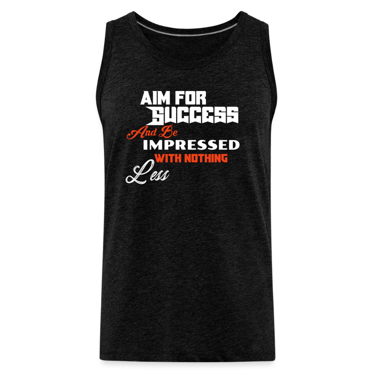 Aim For Success Men’s Premium Tank - charcoal grey