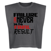 FINAL RESULT Washed Women´s Muscle Tank Top - faded black