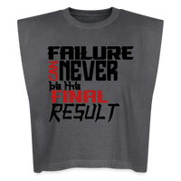 FINAL RESULT Washed Women´s Muscle Tank Top - faded black