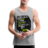 LIFE IS A GAME Men’s Premium Tank - heather gray