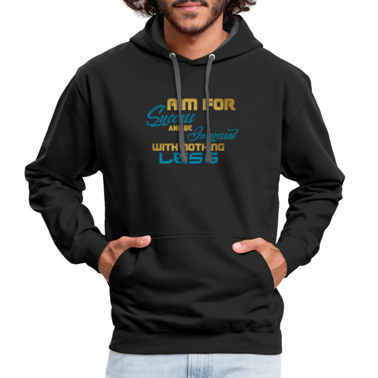 Aim For Success premium Hoodie - black/asphalt