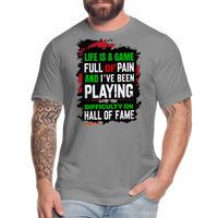 LIFE IS A GAME PALESTINE Edition  Men's T-Shirt by Bella + Canvas - slate