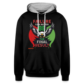FINAL RESULT PALESTINE Edition 3 m/w Contrast Hoodie - black/heather gray