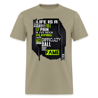 LIFE IS A GAME Men's T-Shirt | GILDAN 5000 - khaki