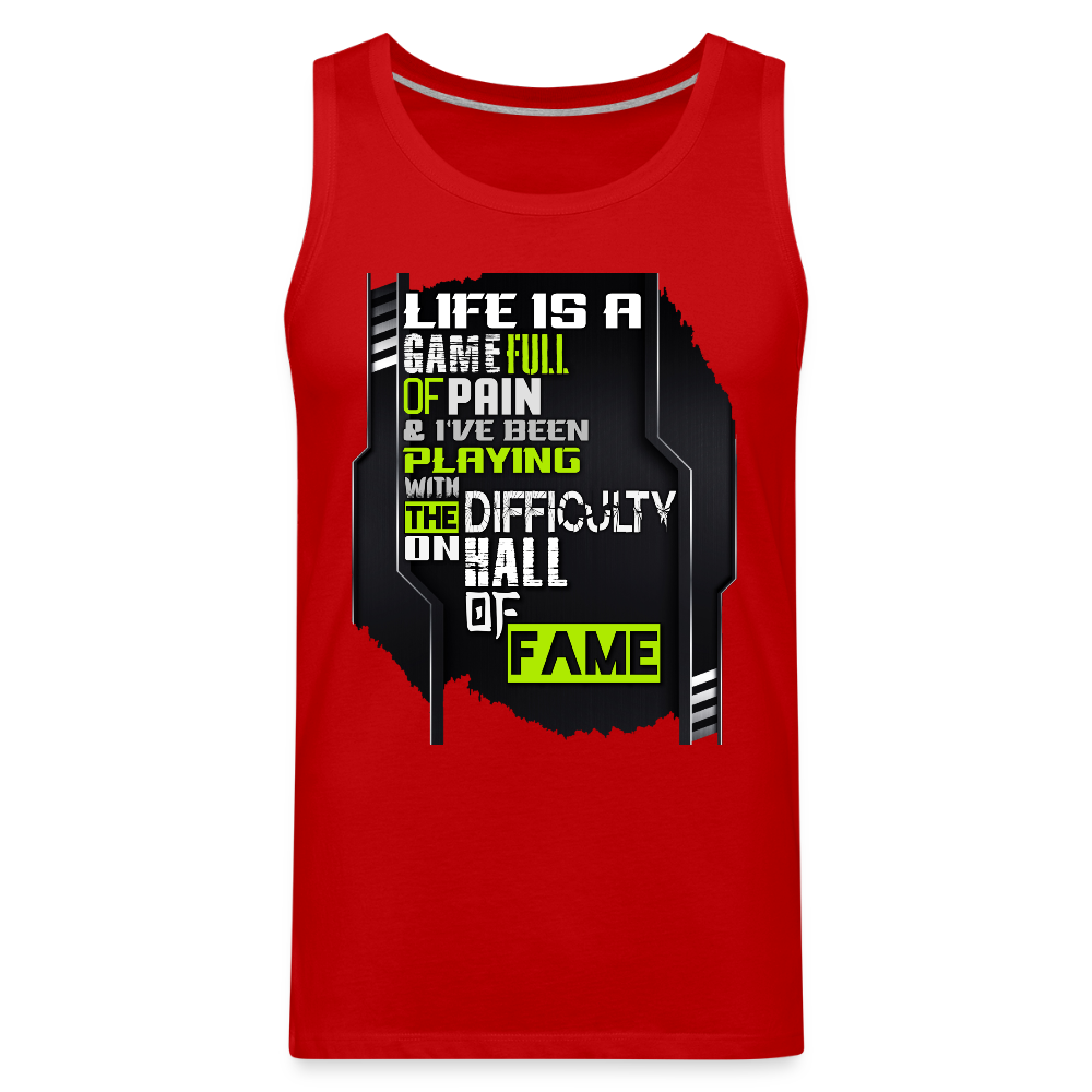 LIFE IS A GAME Men’s Premium Tank - red