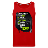 LIFE IS A GAME Men’s Premium Tank - red