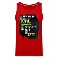 LIFE IS A GAME Men’s Premium Tank - red