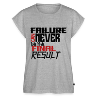 FINAL RESULT Women's Roll Cuff T-Shirt - heather grey