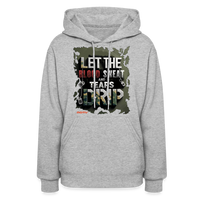 BLOOD SWEAT AND TEARS Women's Premium Quality  Hoodie - heather gray