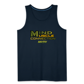 Mind Muscle Connection Men’s Premium Tank - deep navy