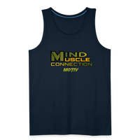 Mind Muscle Connection Men’s Premium Tank - deep navy