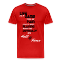 Life Is A Game Men’s Premium Organic T-Shirt - red