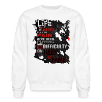 LIFE IS A GAME Crewneck Sweatshirt - white