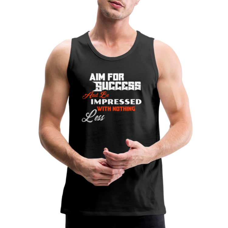 Aim For Success Men’s Premium Tank - black