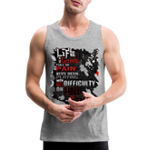 LIFE IS A GAME Men’s Premium Tank - heather gray
