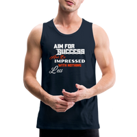 Aim For Success Men’s Premium Tank - deep navy