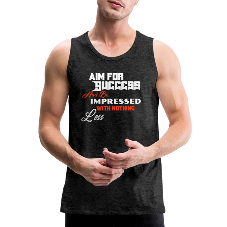 Aim For Success Men’s Premium Tank - charcoal grey