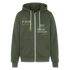Aim For Success Premium Full Zip Hoodie - military green