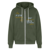 Aim For Success Premium Full Zip Hoodie - military green